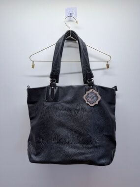 Coco + Carmen Black Pebbled Look Personal Assistant Organizer Tote 14”x 8.5” 💼